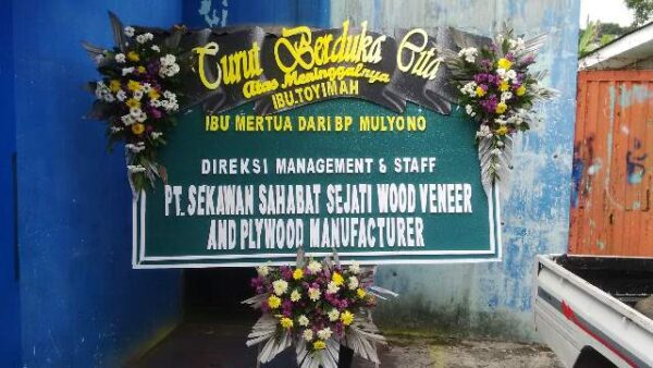 jual papan bunga duka cita harga terjangkau di purbalingga jawa tengah